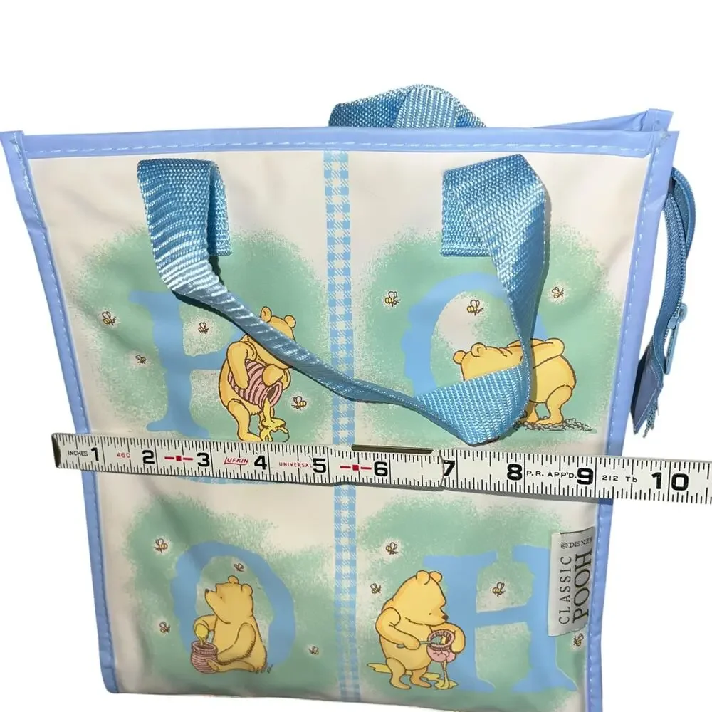 Disney's Classic Winnie the Pooh Mini Diaper Bag rattle, brush Accessories blue